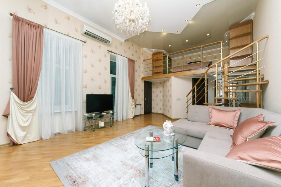 Stylish Two-Level Flat 2 Min From Khreschatyk Kijev Kültér fotó
